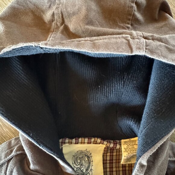 D Collection Troy Smith Black UA double breasted men's lined hooded jacket Med - Picture 3 of 12